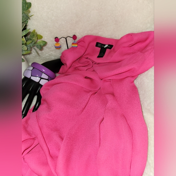 I.N.C Pink Blouse SZ S with fashion beaded earrings and bracelets - Picture 4 of 8